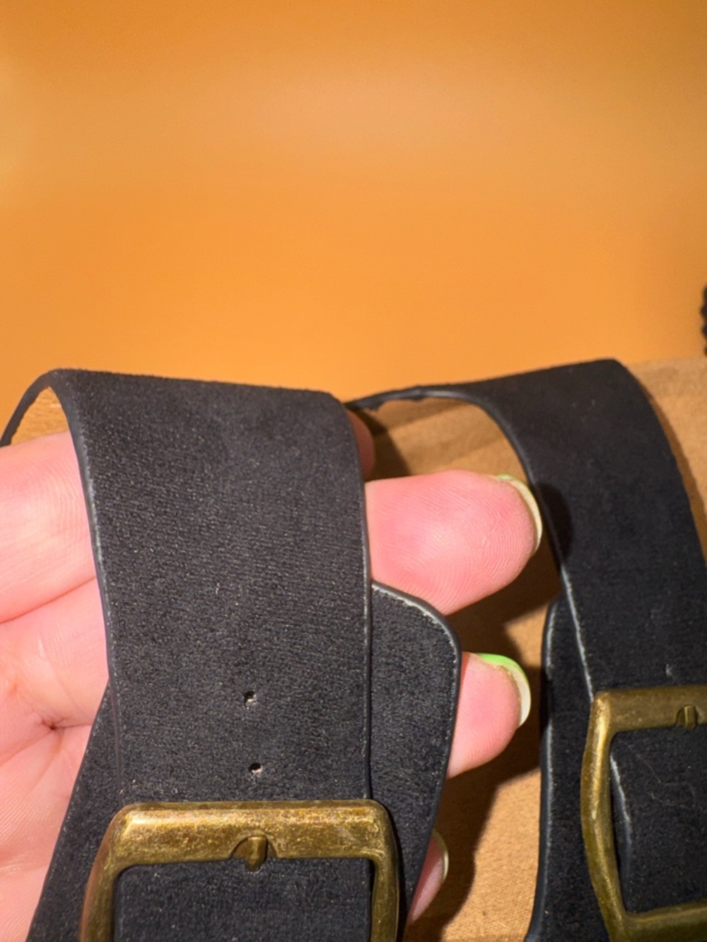 Hey Girl by Corkys Platform Sandals Black Double Buckle Size 7 Boho vibes - Picture 12 of 16